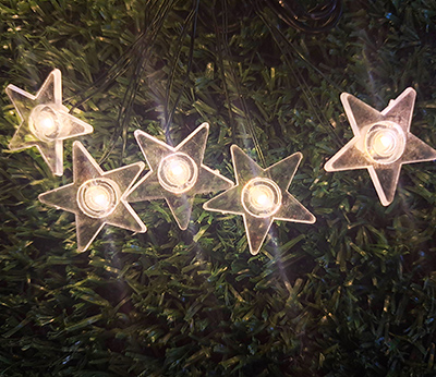 BO alambre de cobre luces LED estrella DD-2015