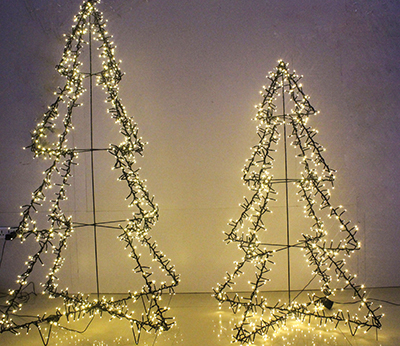 luz de árbol en racimo, altura 120 cm 150 cm 180 cm, blanco cálido DD-3003